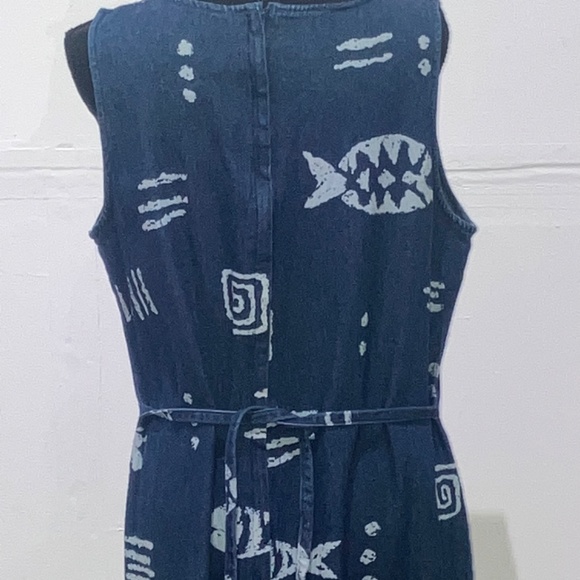 Vintage Denim sea motif maxi dress - Picture 4 of 11